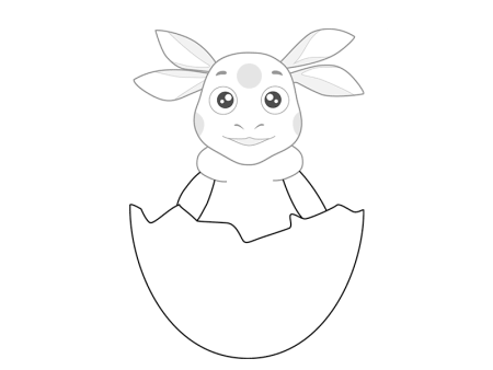 Рисунок Лунтика карандашом легко