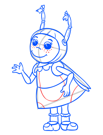 Лунтик для срисовки