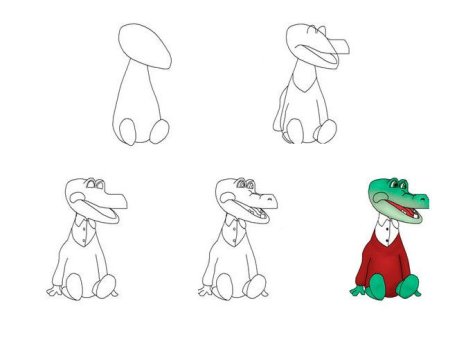 Чебурашка рисунок для детей