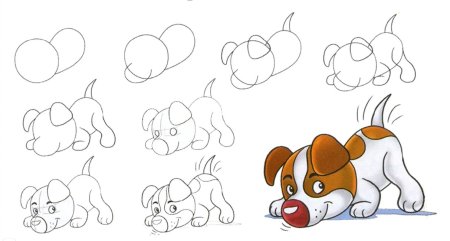 Поэтапное рисование для детей