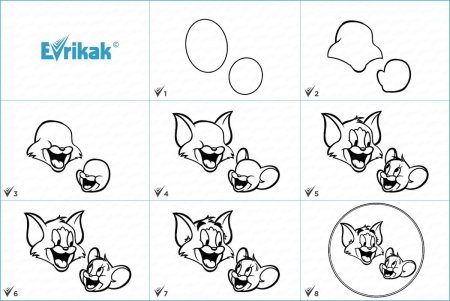 Котики для рисования для начинающих