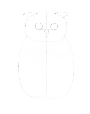 Поэтапное рисование Совы