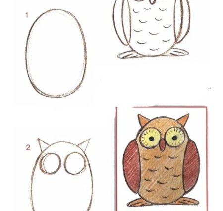 Рисунки по этапно для начинающих