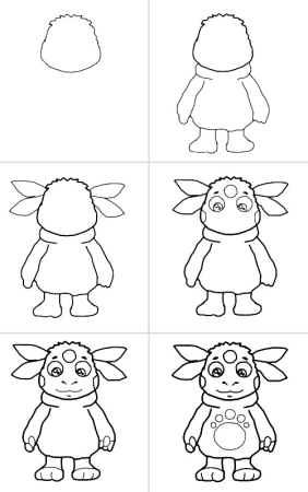 Как нарисовать робота поэтапно