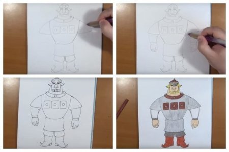 Рисование богатыря