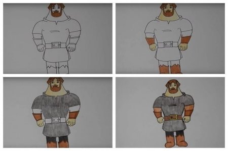 Раскраска 3 богатыря Илья Муромец