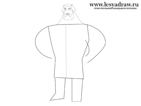 Илья Муромец рисовать поэтапно