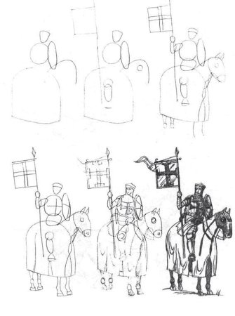 Разукрашку Илья Муромца