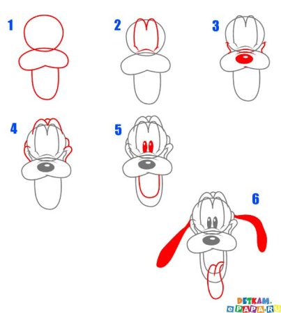 Поэтапное рисование смешариков