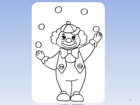 Клоун рисунок легкий