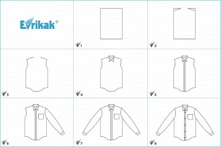 Рубашка поэтапно