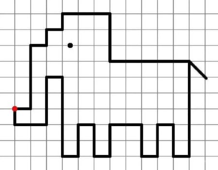 Рисование по клеточкам 5-6 лет