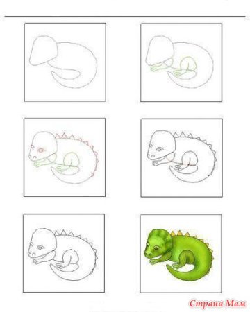 Как научиться рисовать динозавров