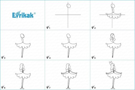 Как нарисовать дюймовочку поэтапно