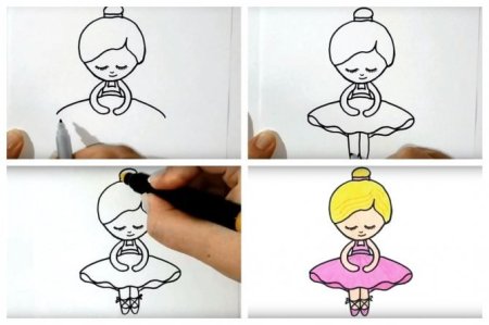 Балерина рисунок карандашом