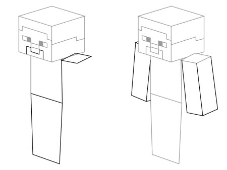 Рисунок майнкрафт карандашом