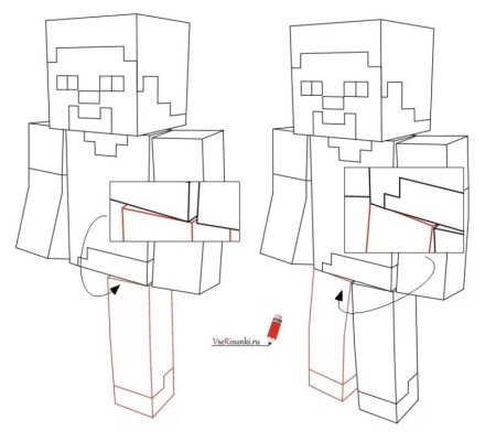 Рисунок майнкрафт карандашом