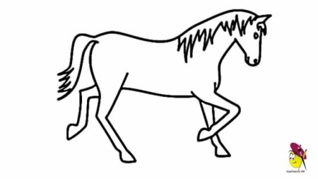 Нарисовать лошадь 3 класс