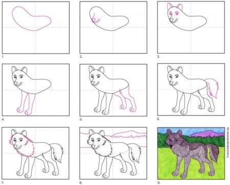Каштанка рисовать поэтапно