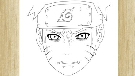 Рисование пошагово Naruto