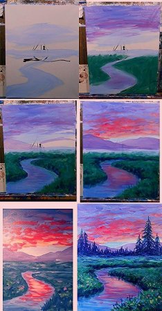 Рисунки пастелью