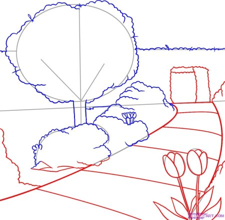 Нарисовать сад легко