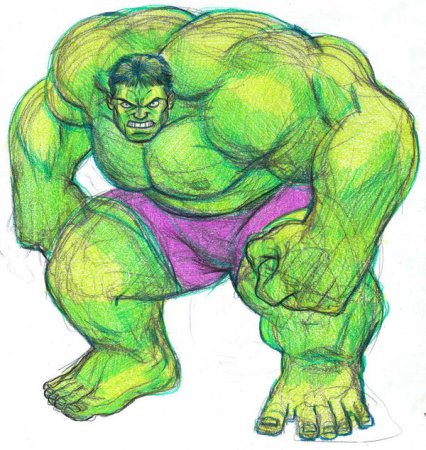 Hulk risovat