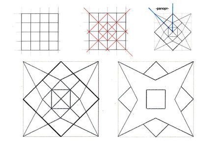 Геометрический орнамент построение Гириха