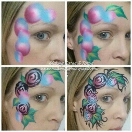 Макет лица для аквагрима