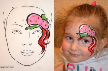 Трафарет для аквагрима для детей