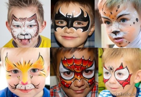 Аквагрим Единорог пошагово