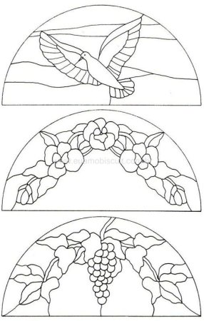 Витраж эскиз легкий