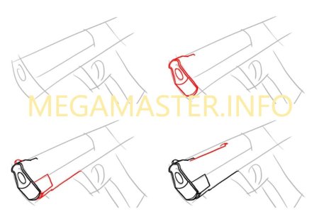 Пушкой пошагово карандашом