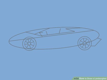 Ламборгини рисовать пошагово
