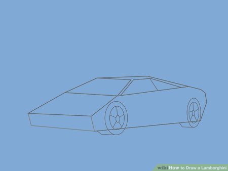 Рисовать Ламборгини по этапам