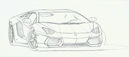 Lamborghini Aventador lp700-4 эскизы