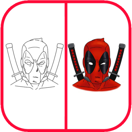Как учиться рисования Дэдпула