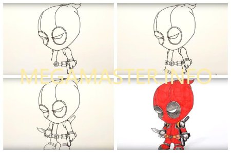 Дэдпул рисунок поэтапно