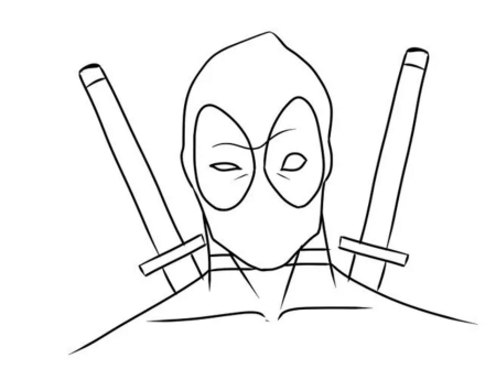 Рисунки Дэдпула для срисовки