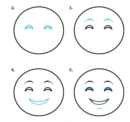 Урок рисования смайла