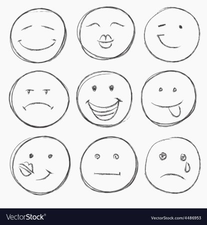 Рисунки для срисовки Смайли
