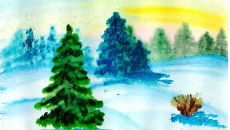 Рисование зима