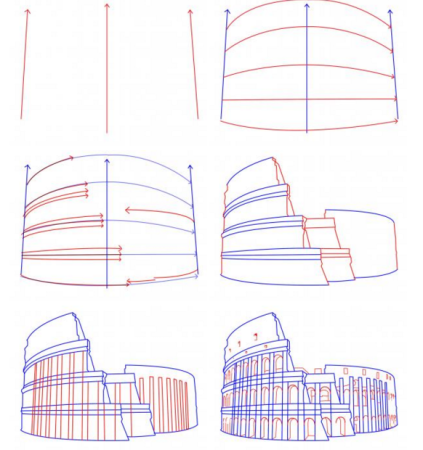 Эскиз церкви карандашом для начинающих