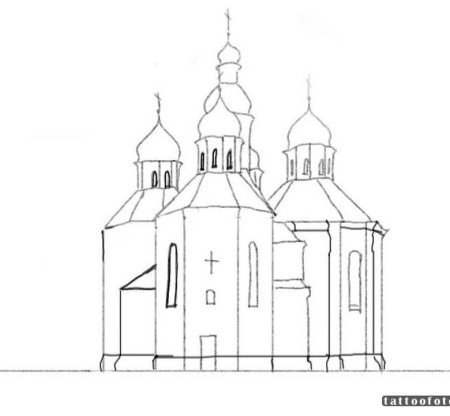 Перспектива эскиз здания