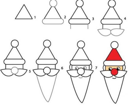 Аппликации "Снегурочка"