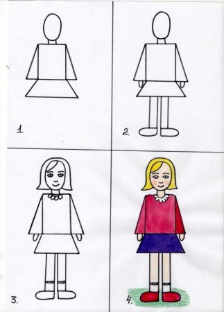 Кукла для рисования