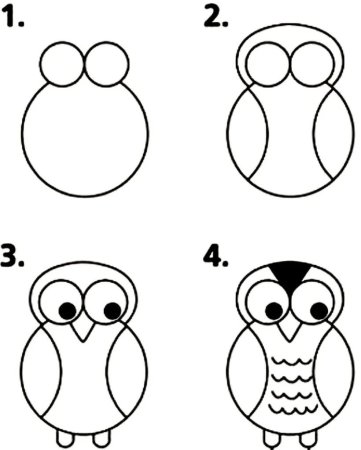 Рисование кошки пошагово