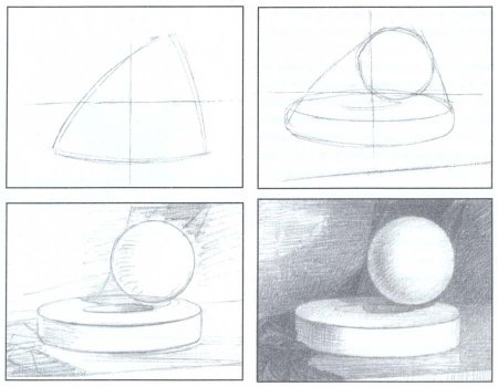 Поэтапное рисование натюрморта