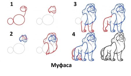 Рисунок тигра пошагово для детей