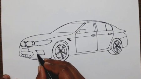 Поэтапное рисование авто